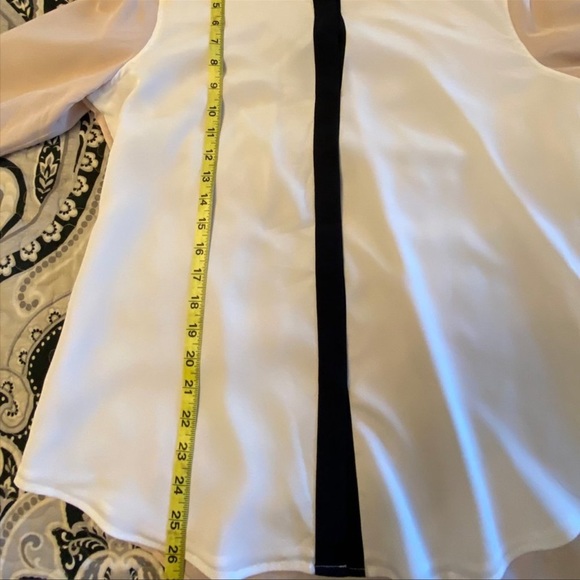 DKNY  Colorblock Sateen Blouse NWOT - Picture 5 of 5